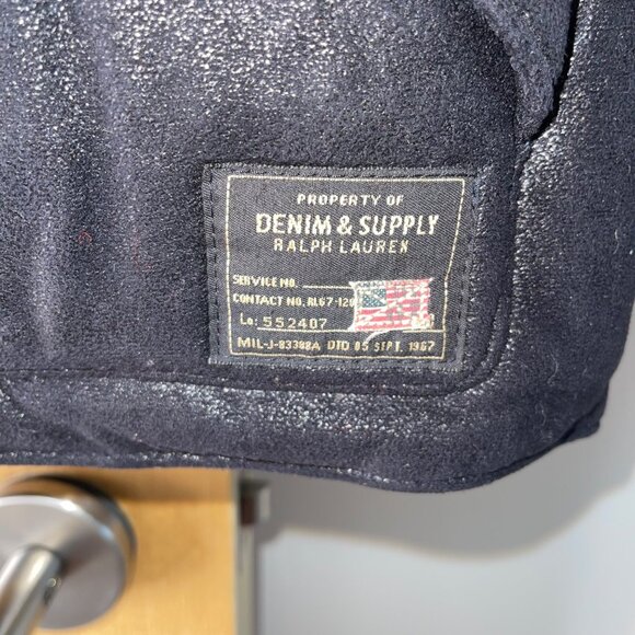 Ralph Lauren Denim Supply Mens Vest Size Large Black Down Filled Puffer - Picture 4 of 10